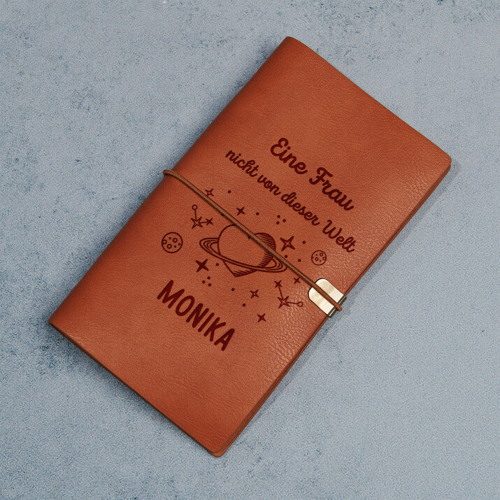 Frau nicht von dieser welt - Retro Notizbuch