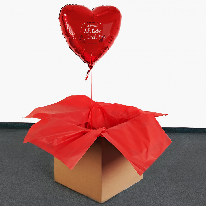 Ich liebe Dich - Heliumballon - Herz