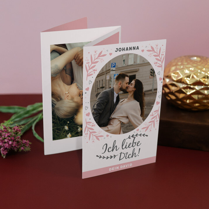Ich liebe dich - Fotos, harmonikaartig gefaltet
