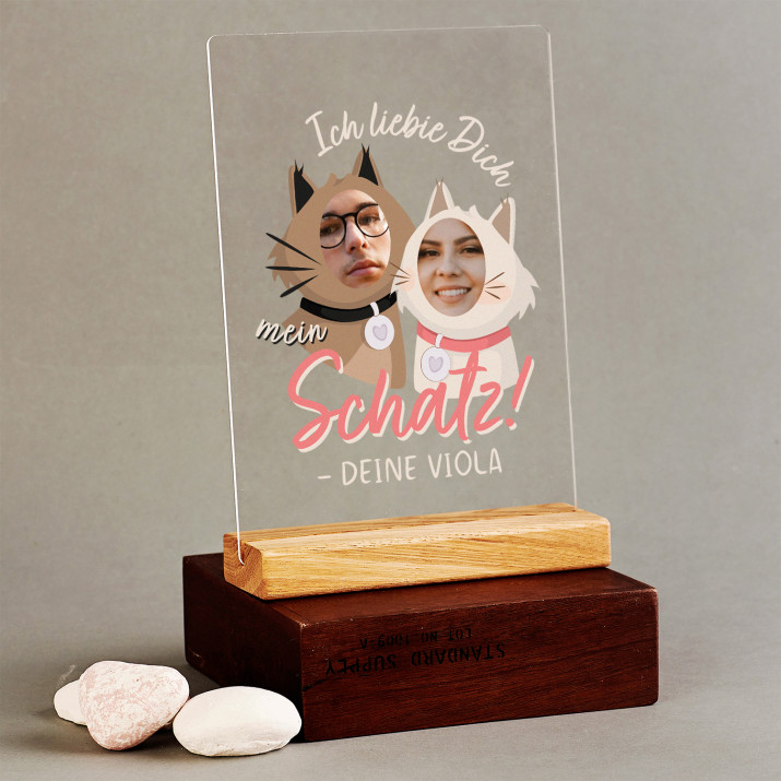 Ich liebe dich mein schatz - Druck auf Acrylglas