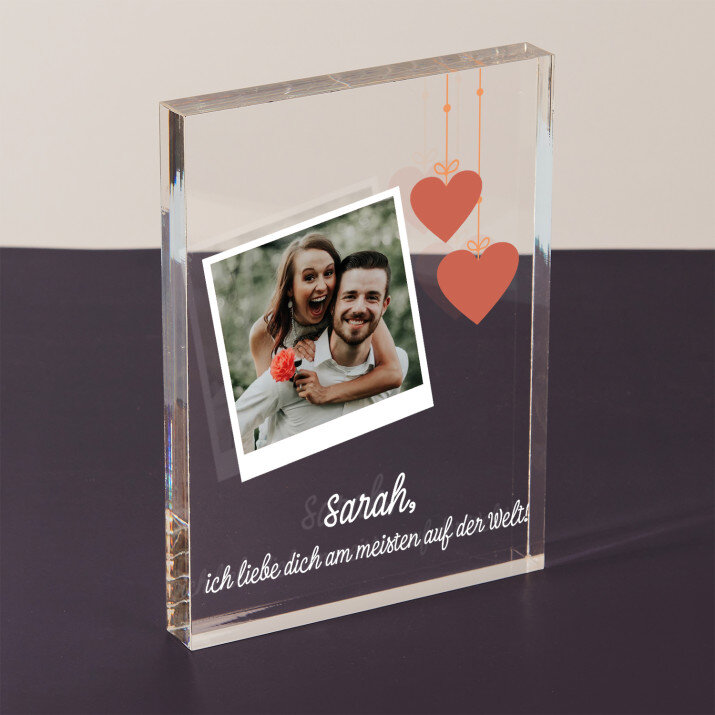 Ich liebe dich am meisten - Acrylblock