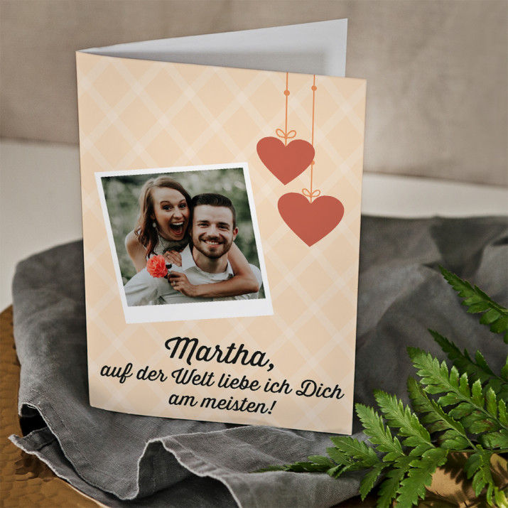 Ich liebe Dich am meisten - Glückwunschkarte