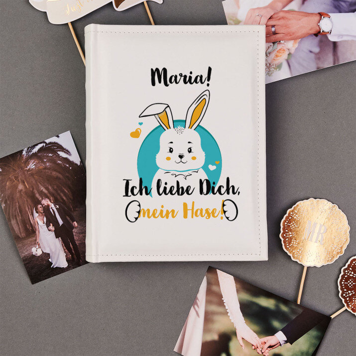 Ich liebe Dich, Mein Hase - personalisiertes Fotoalbum