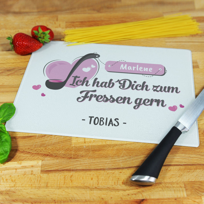 Ich hab` Dich zum Fressen gern - Schneidebrett