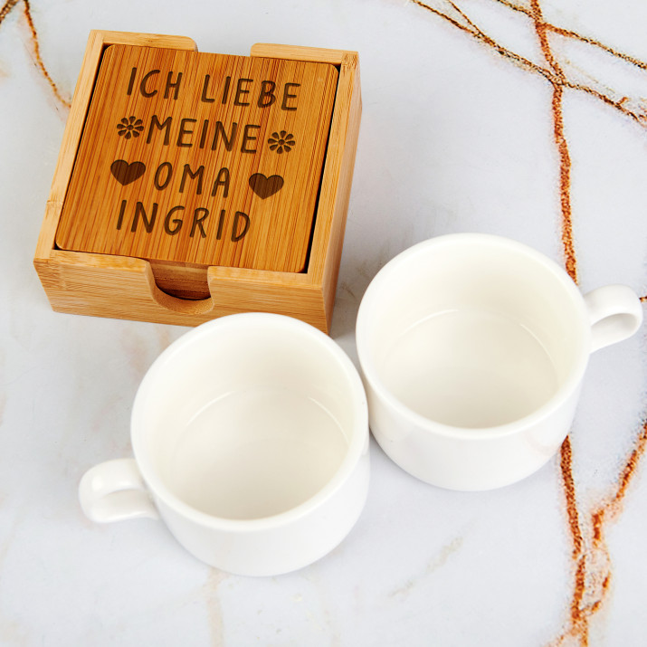 Ich liebe meine Oma - Tassenuntersetzer