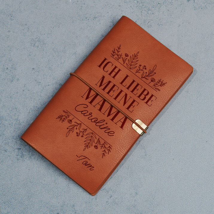 Ich liebe meine mama - Retro Notizbuch