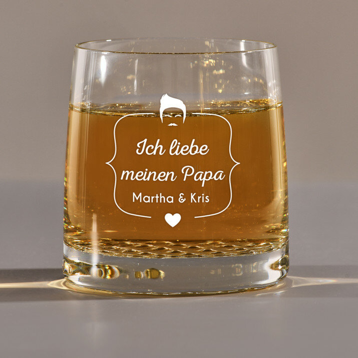 Ich liebe meinen Papa - Whiskyglas
