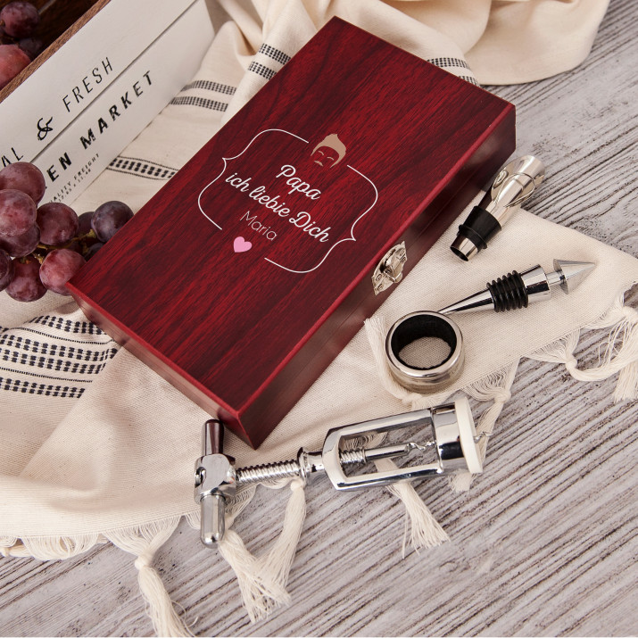 Papa ich liebe Dich - Weinset