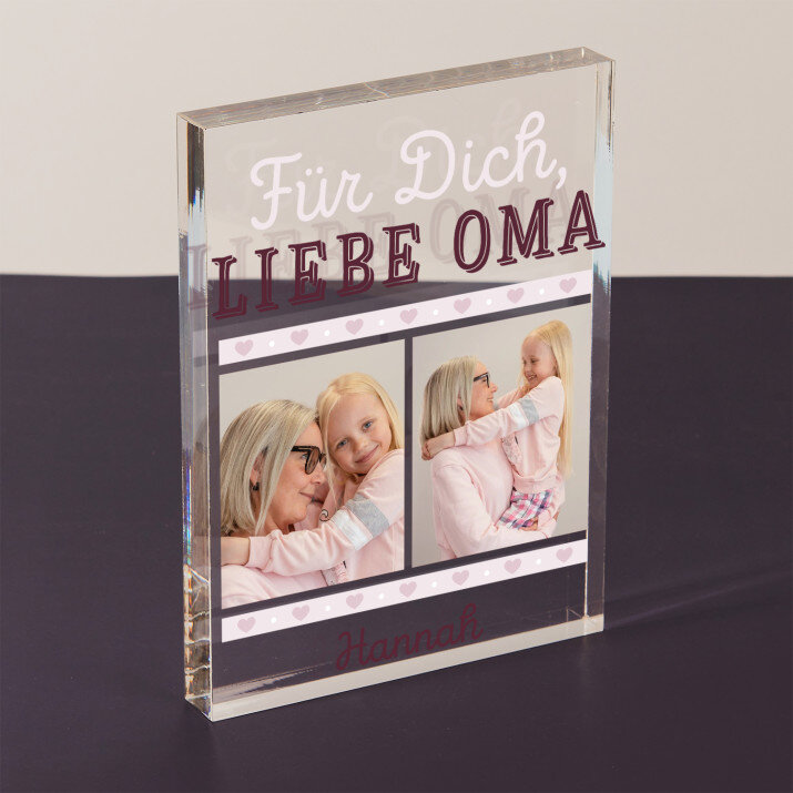 Liebe Oma - Acrylblock