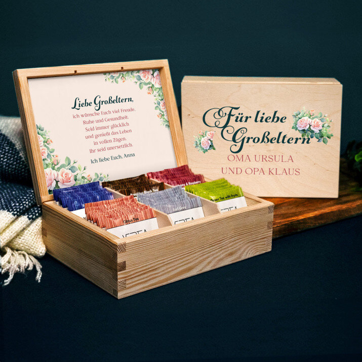 Für liebe Großeltern - Teebox