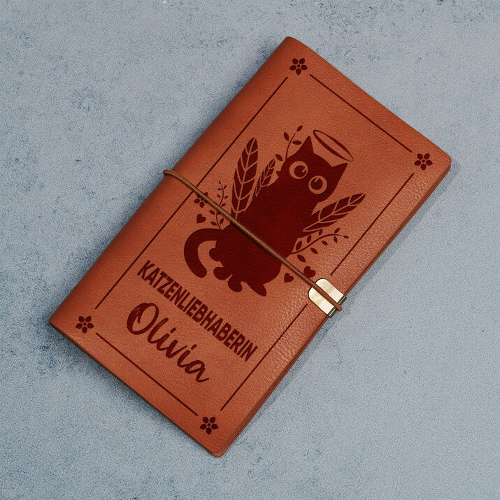Katzenliebhaberin - Retro Notizbuch