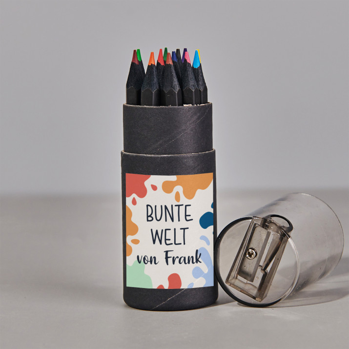 Bunte welt - 12-Buntstifte Set in Dose