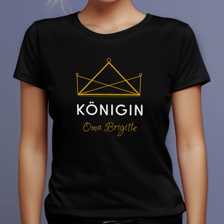 Königin oma - Schwarzes T-Shirt für Damen