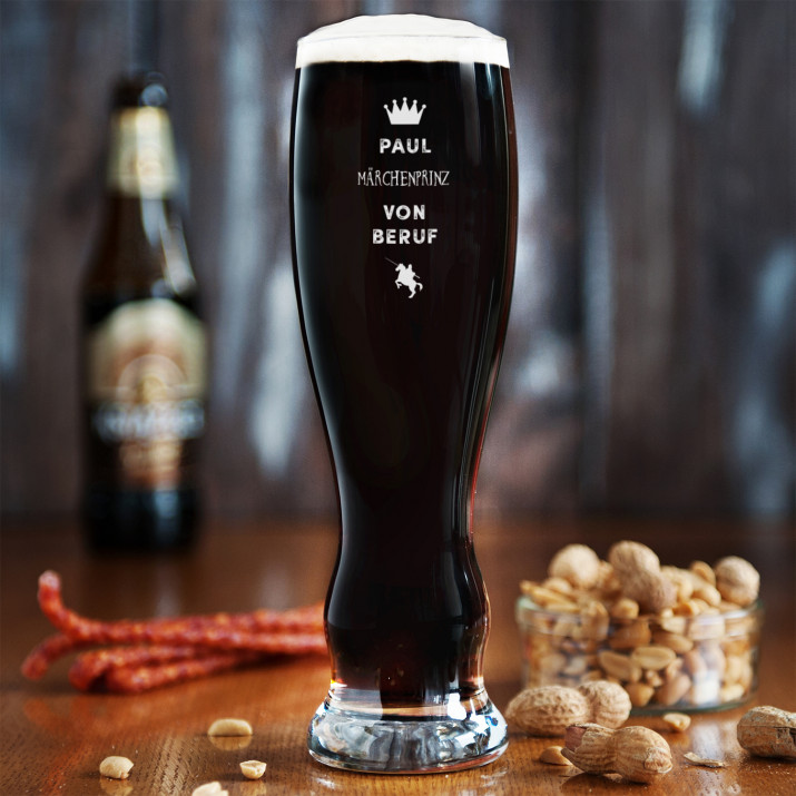 Märchenprinz - Bierglas mit Gravur