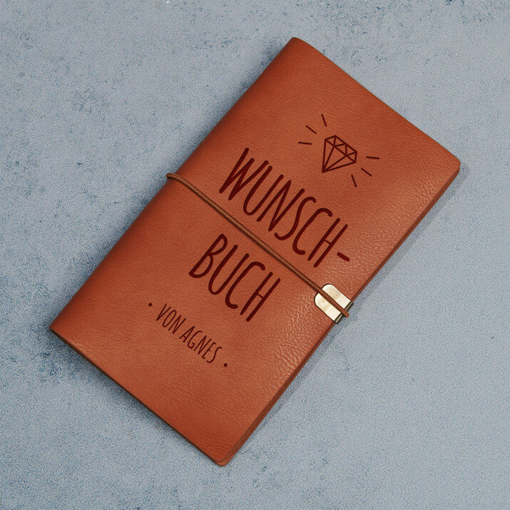 Wunschbuch - Retro Notizbuch