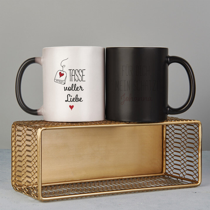 ich schicke Dir viel Liebe - Zaubertasse 