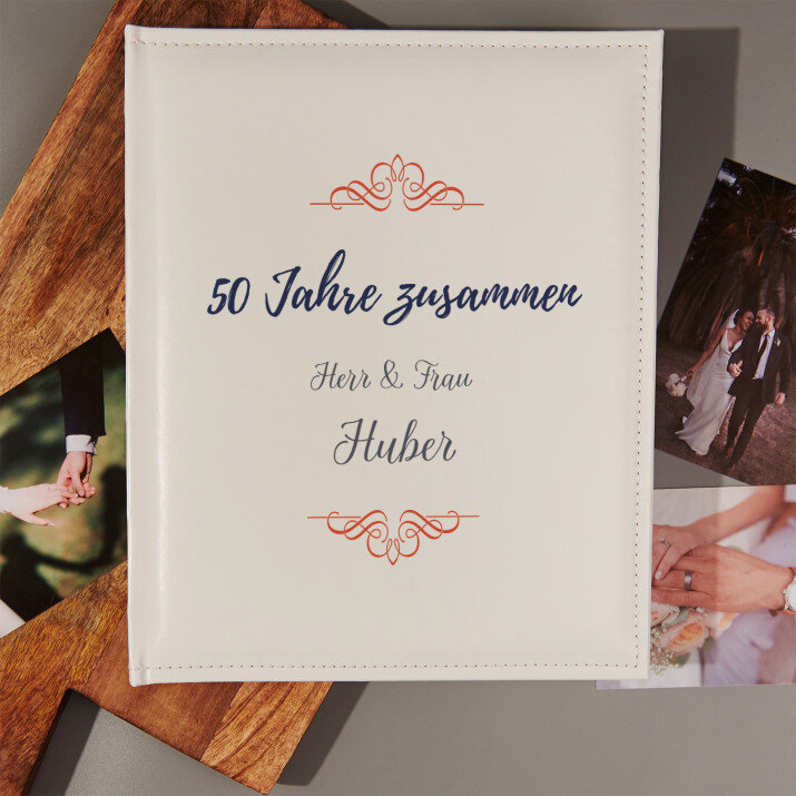 Jahre zusammen - personalisiertes Fotoalbum