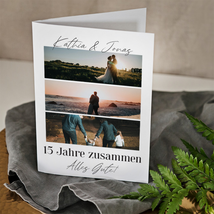 ahre zusammen fotos - Glückwunschkarte