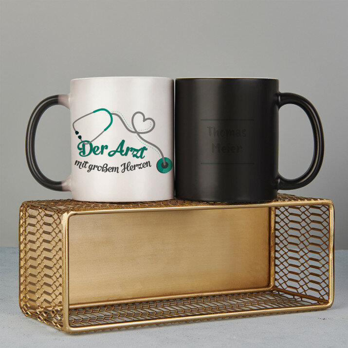 Arzt mit großem Herzen - Zaubertasse