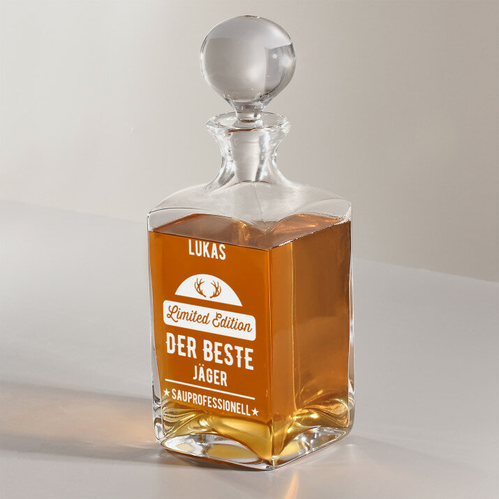 Limited Edition - Whiskykaraffe mit Gravur