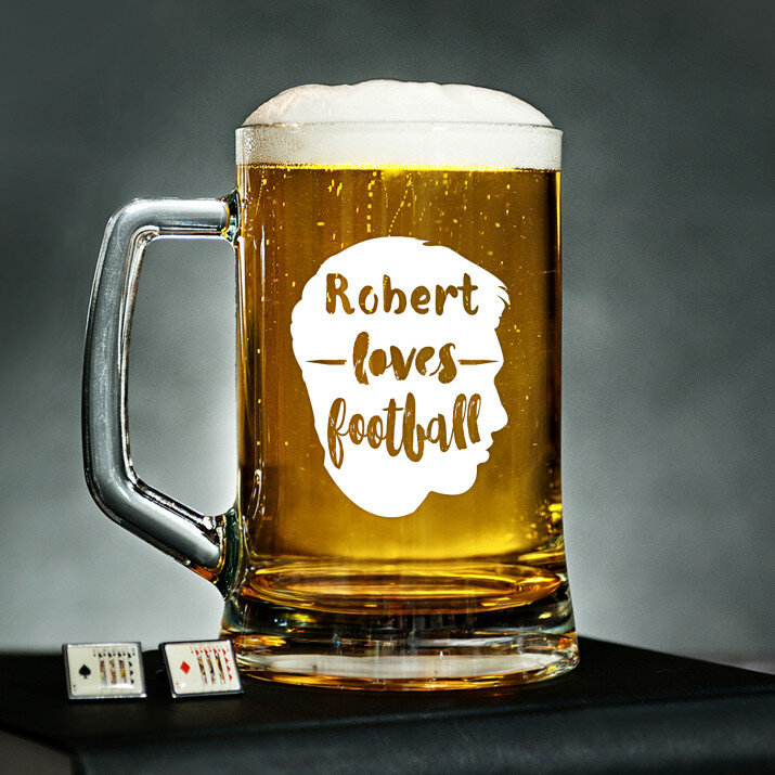 Love Football - Personalisierter Bierkrug