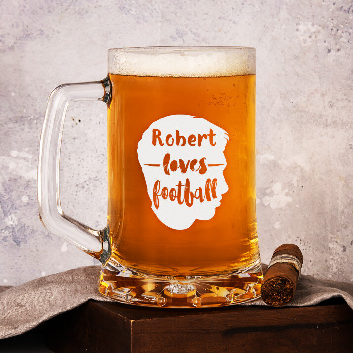 Love Football - Personalisierter Bierkrug