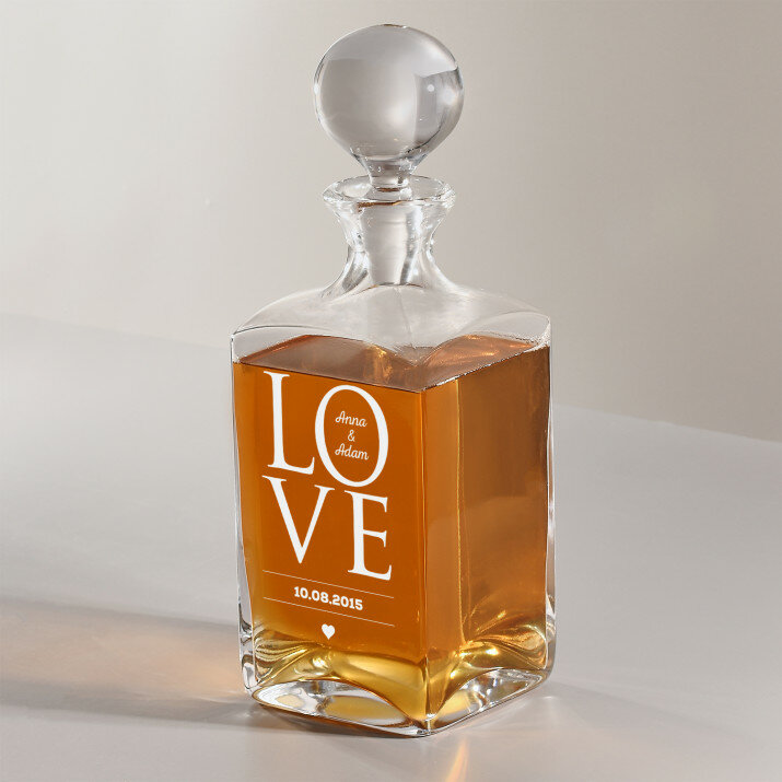 Love - Whiskykaraffe mit Gravur