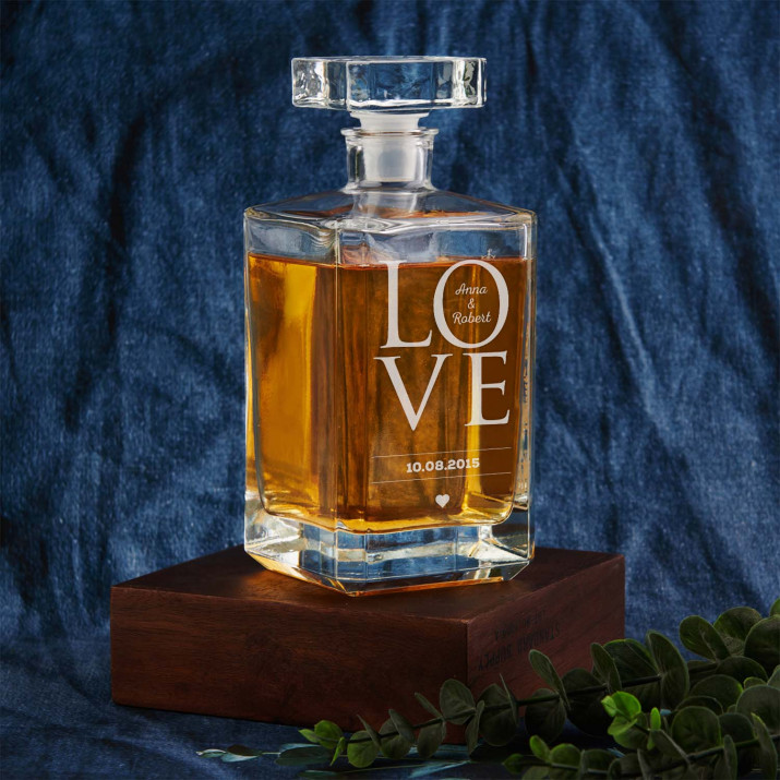 Love together - Whiskykaraffe mit Gravur 0,7L