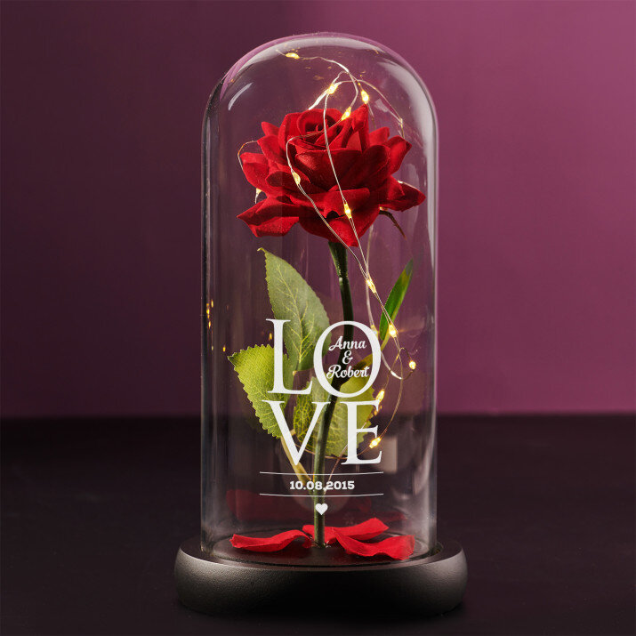 Love - Ewige Rose Im Glas