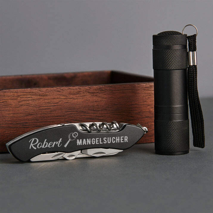 Mangelsucher - Multitool Taschenlampe Set