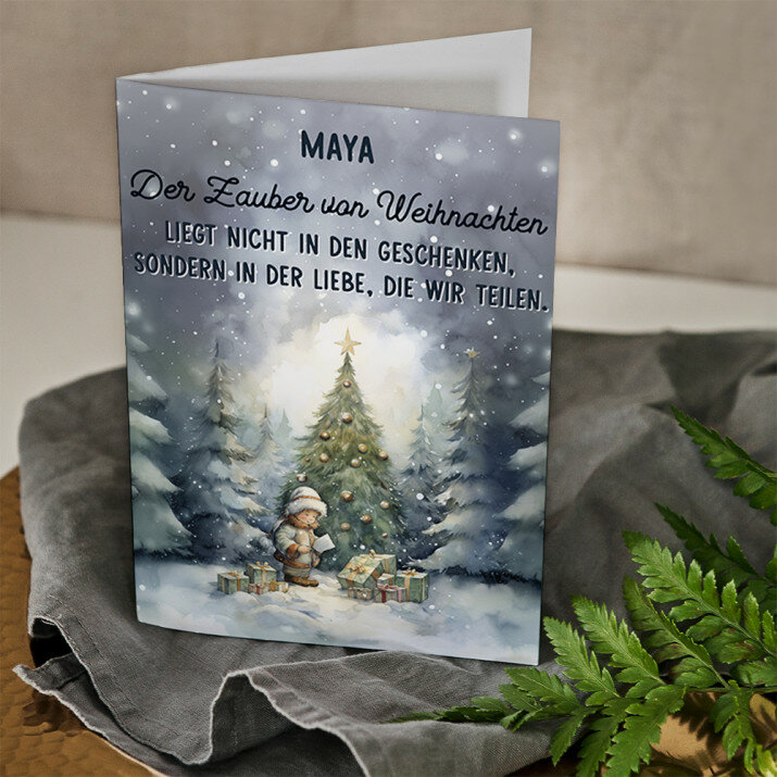 Der Zauber von Weihnachten - Glückwunschkarte