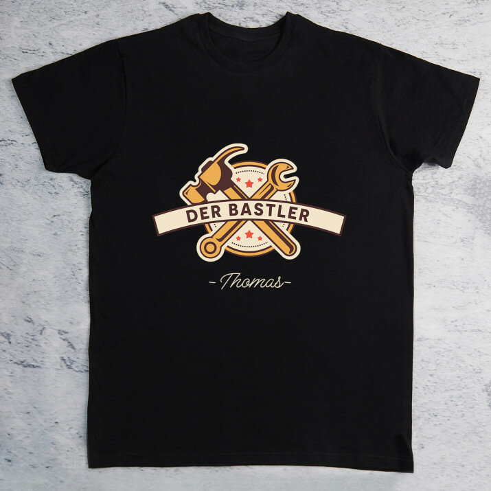 Bastler - Schwarzes T-Shirt für Herren
