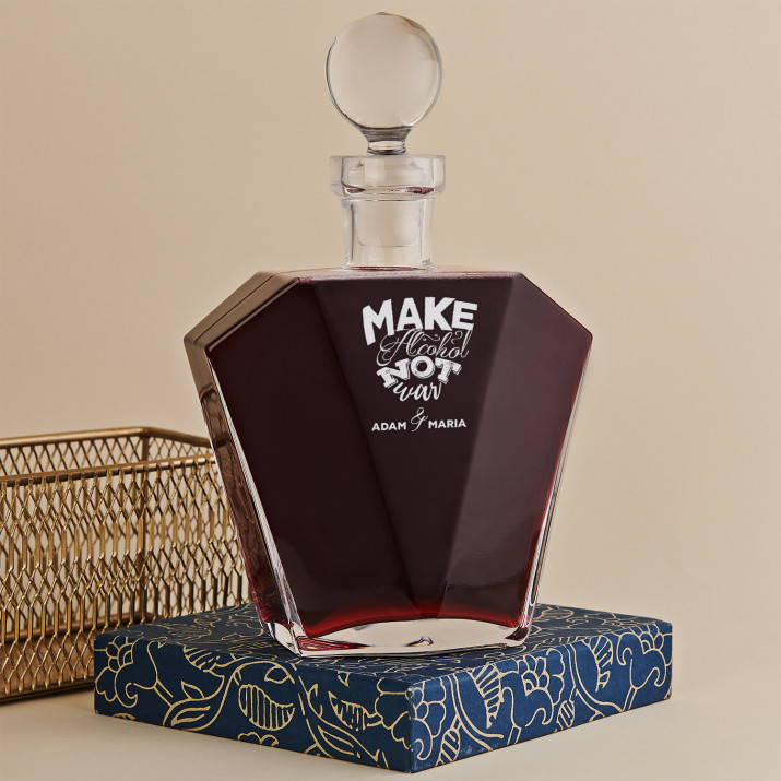 Make alcohol not war - Likörkaraffe