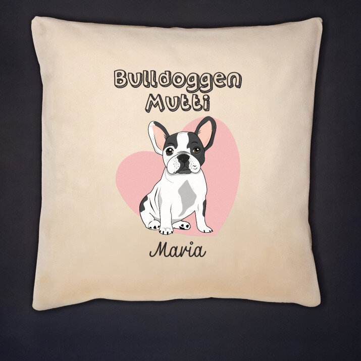 Bulldoggen-Mutti - Kissen