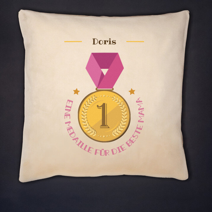 Medaille für Mama - Kissen