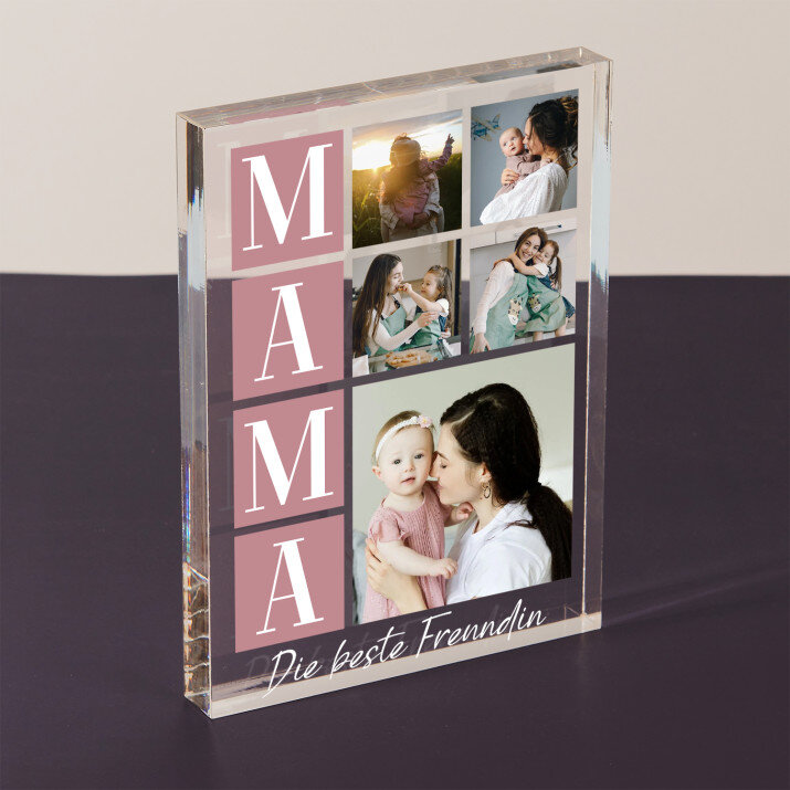 Mama beste Freundin - Acrylblock