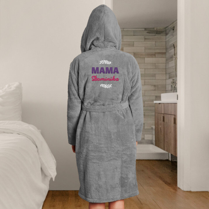 Mama - Bademantel mit Kapuze