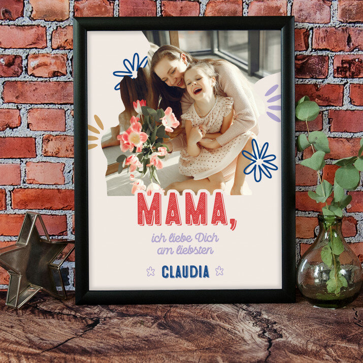 Mama, ich liebe Dich am liebsten - Collage aus Fotos