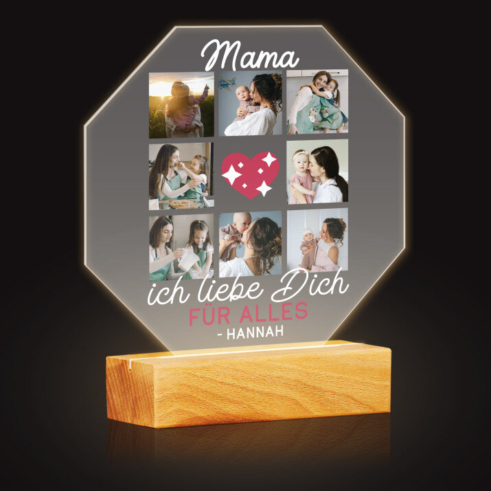 Mama, ich liebe dich für alles - Achteck 