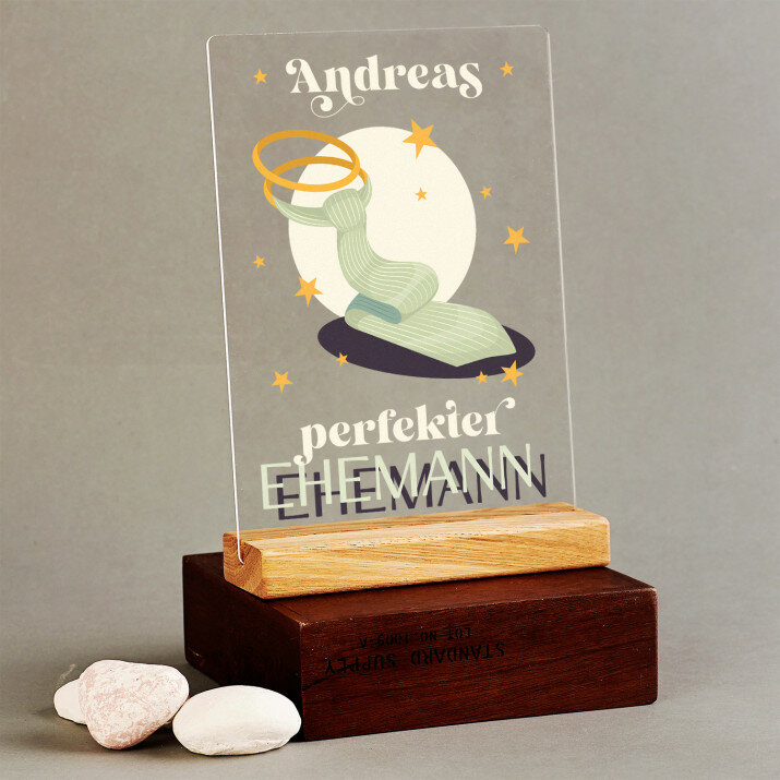 Perfekter Ehemann - Druck auf Acrylglas
