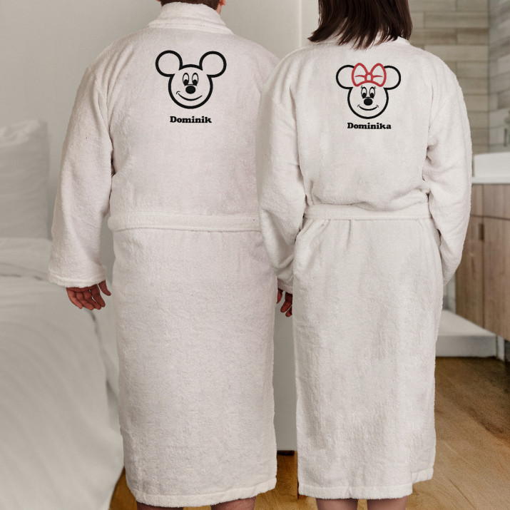 Mickey und Minnie - Bademäntel-Set für Paare