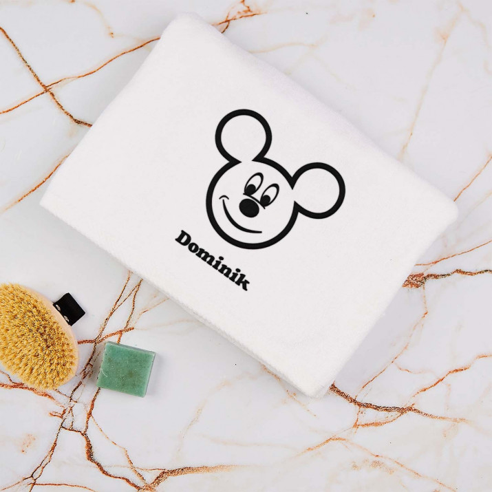 Miki Mouse - Handtuch mit Stickerei