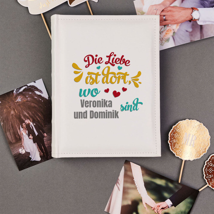 Liebe ist dort - personalisiertes Fotoalbum