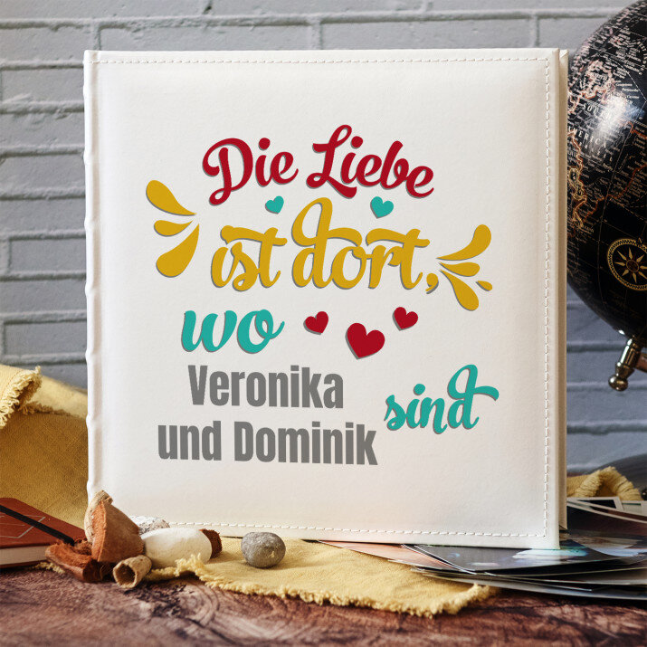 Liebe ist dort - personalisiertes Fotoalbum
