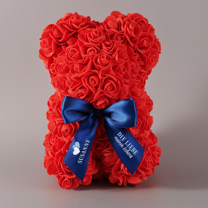 Die liebe meines lebens - Rosenbär 25cm