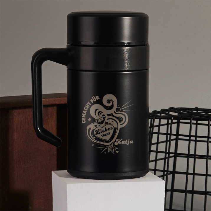 Liebes Trank - Thermobecher mit Henkel
