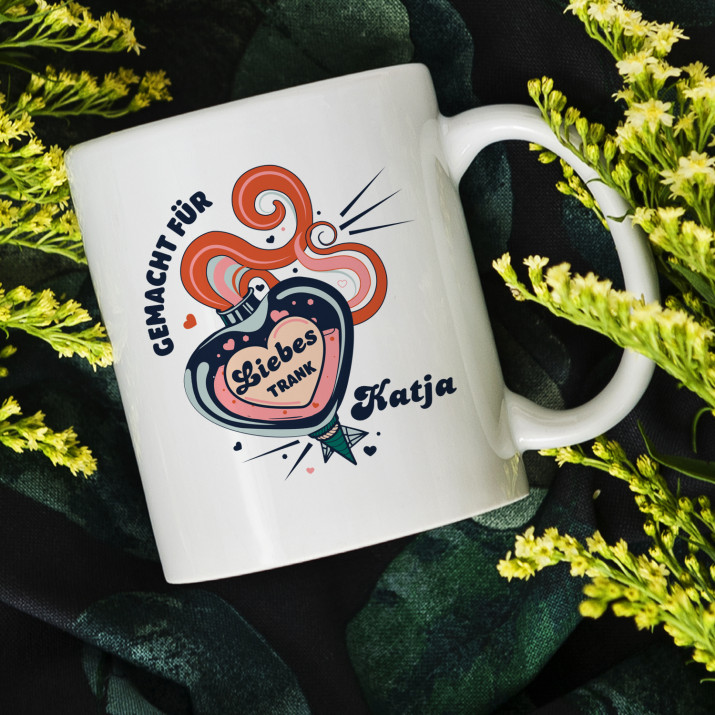 Liebes Trank - Personalisierte Tasse