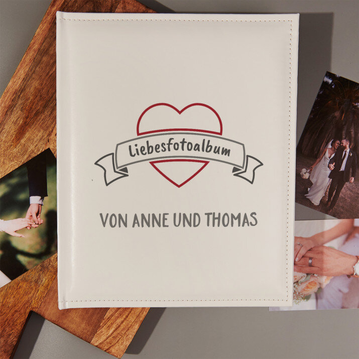 Liebesfotoalbum - personalisiertes Fotoalbum