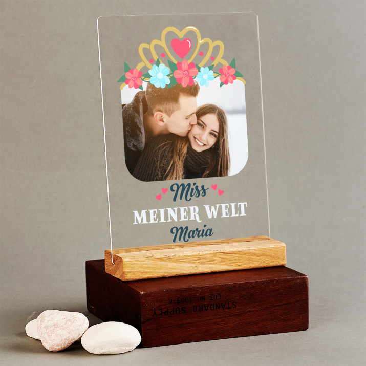 Miss meiner welt - Druck auf Acrylglas