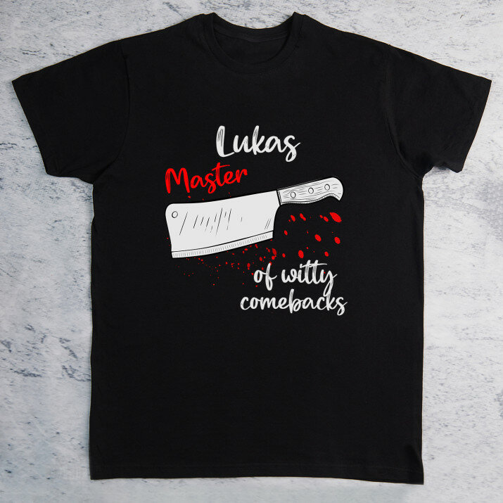 Master of witty comebacks - Schwarzes T-Shirt für Herren